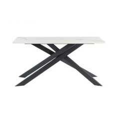 WOF Camilla Krass gold/Black leg 1.6M Dining Table